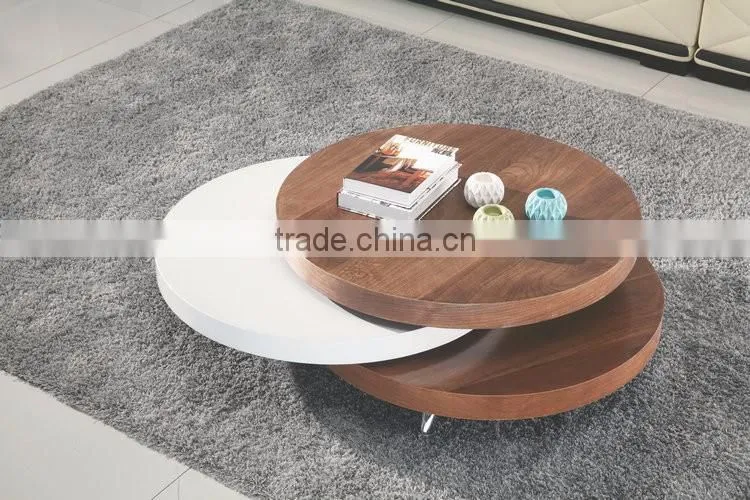 Fancy Durable Expandable Round Coffee Table For Sale