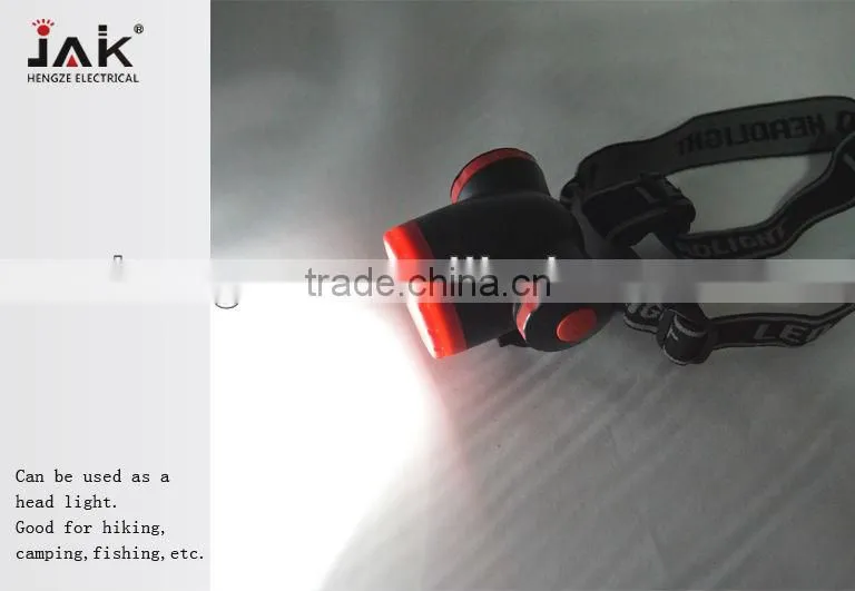 JAK multifunction LED emergency light/alarm light/head and bike light/light sets