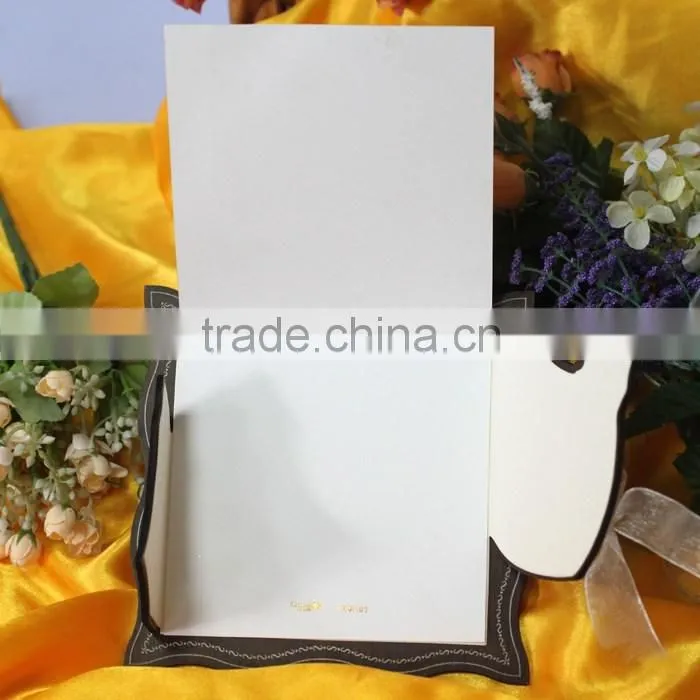 2016 Highest Quality Luxury Laser Cutting Wooden Wedding Invitation Cards