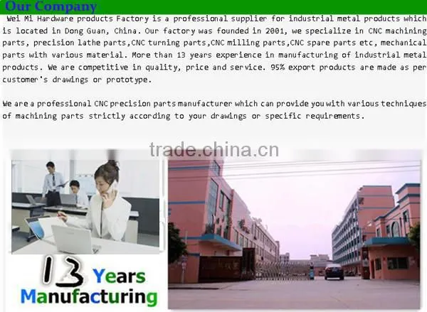 Customized CNC machine spare parts
