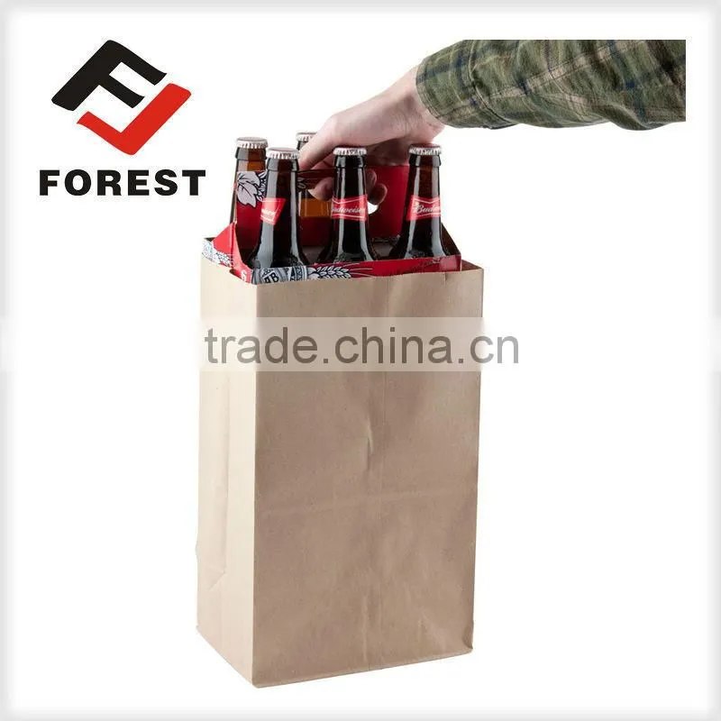 Wine paper bag for packaging paper kraft bag