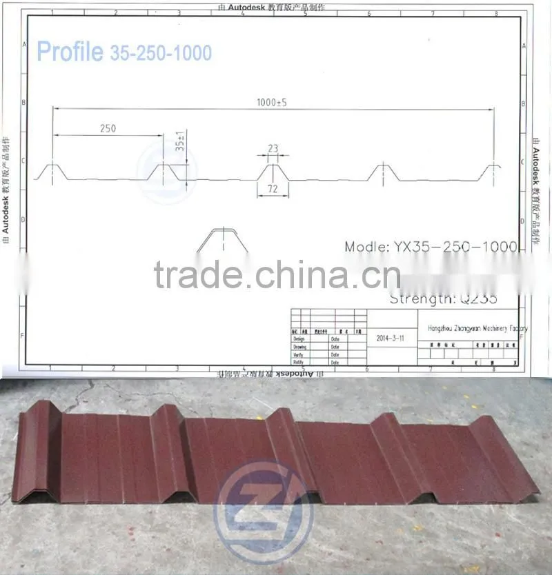 Factory Supplier Engineer Oversea Service Roof Forming Machine