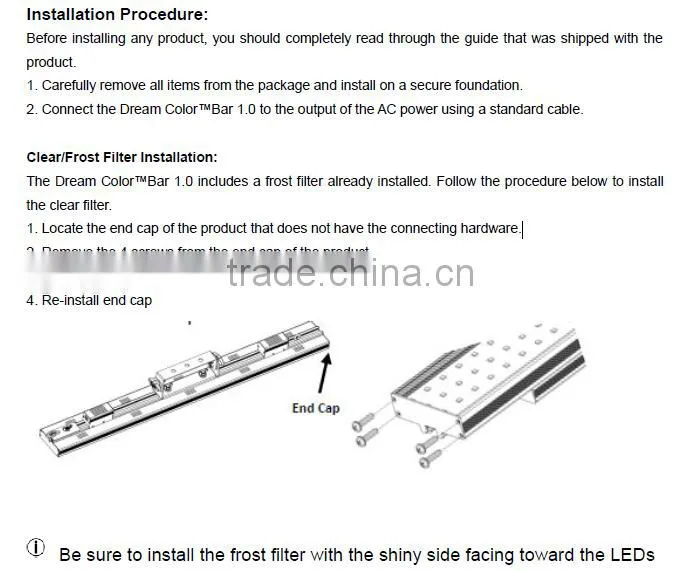 ACS 4*40 led pixel wash bar, Led wall wash light, Led pixel controlled Bar for sale
