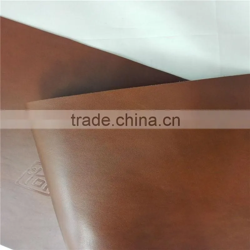 Genuine finished shiny leather for leather car key cover