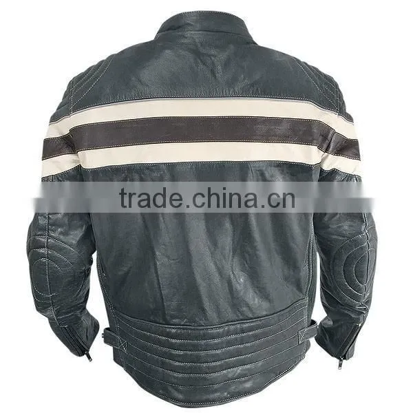 Men jacket genuine buffalo leather