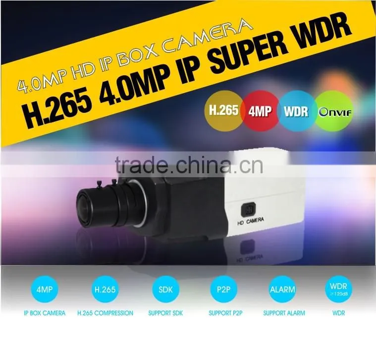 4.0MP Motion Detection Privacy Mask HD network IP WDR Box CCTV Camera