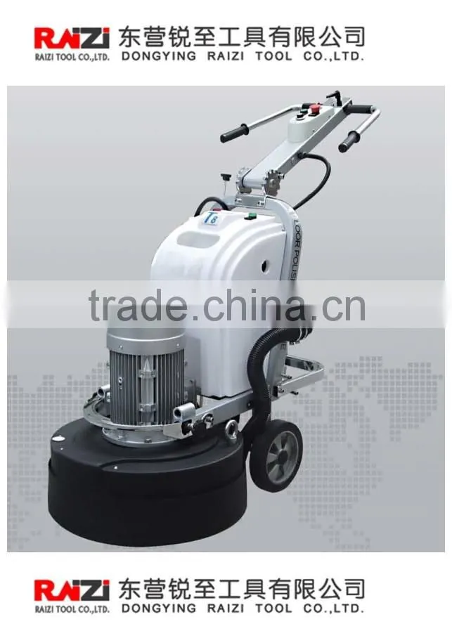 planetary concrete floor grinder with concrete polishing pad