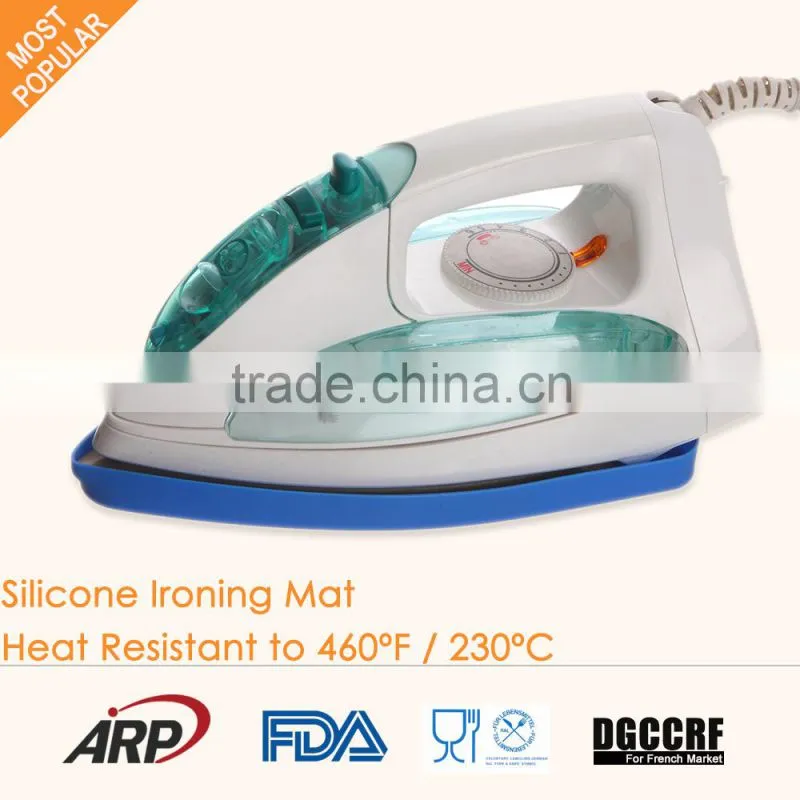 2015 NEW !! Silicone No Burn Iron Rest Pad,Silicone Ironing Mat