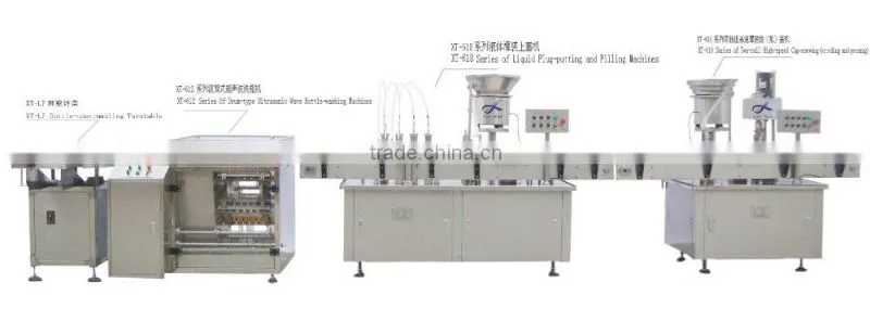 XT-500ML Large Volume Infusion Bottle Filling Production Line