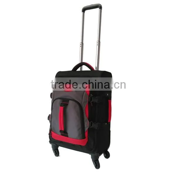 fashion high quality waterproof and durable nylon brand trolley travel bag case
