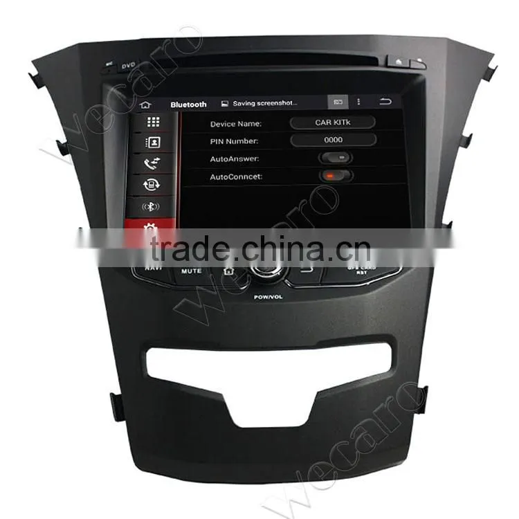 Wecaro WC-SY8067 Android 4.4.4 car radio 3g dvd gps for ssangyong korando 2014 with radio 3G wifi playstore
