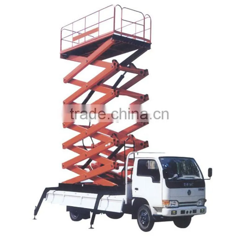 hydraulic truck mounted scissor lift table for maintenance