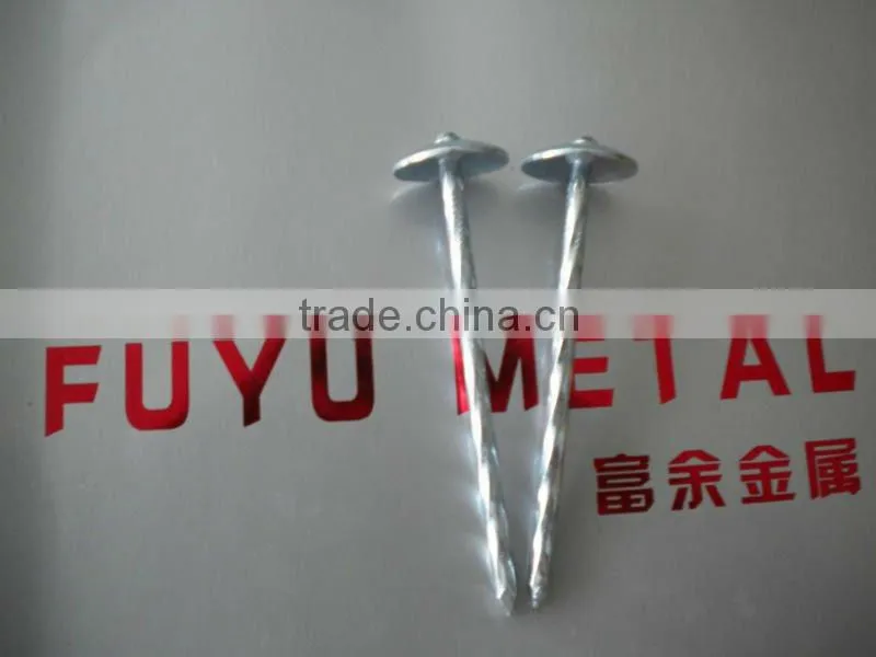 umbrella roofing nail with smooth shank