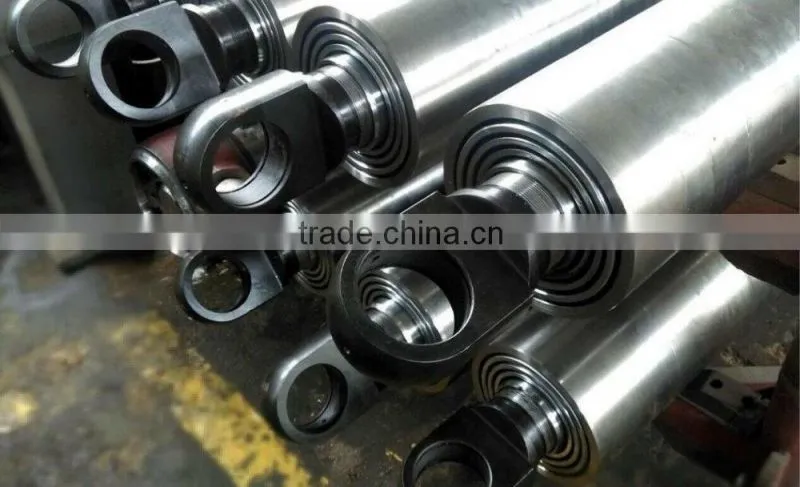 manufacturer Hyva type double acting telescopic hydraulic cylinder trailer hoist