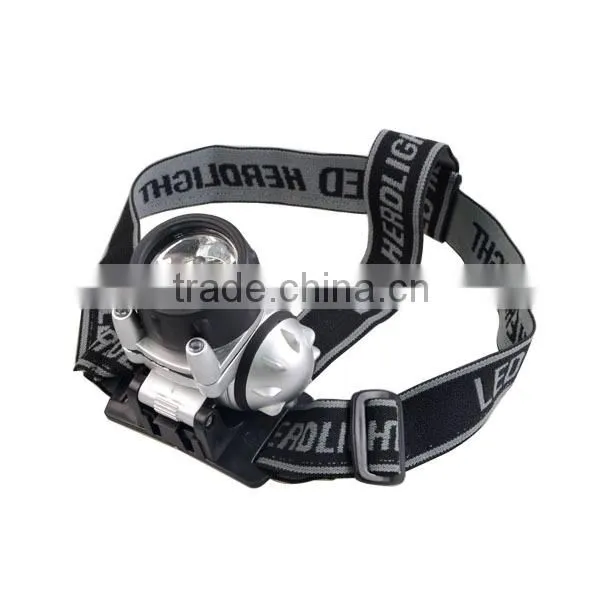 YD737+2 Flashlight Headlamp Plastic LED Headlamp Flashlight By AAA Battery Powered