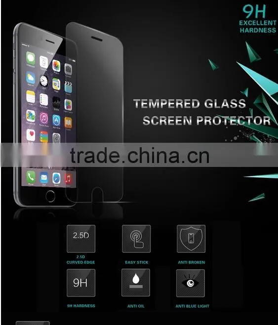 2016 Hot Selling new premium tempered glass screen guard protector ,for tempered glass iphone 6 ,for iphone 6 screen protector