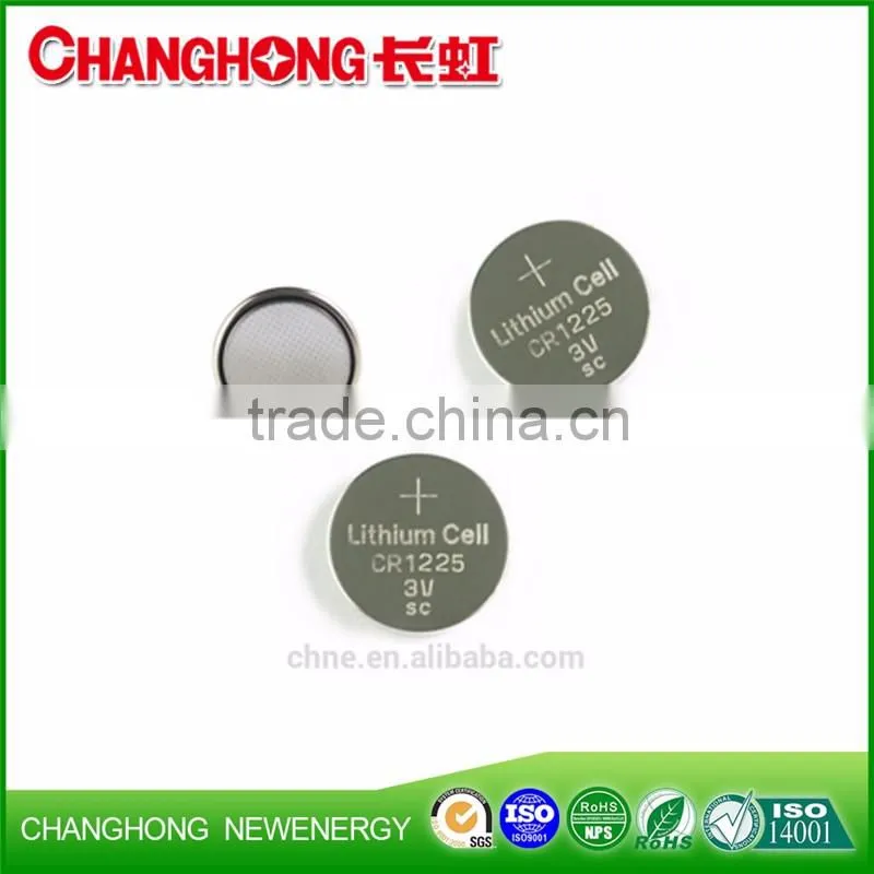 Changhong Button Cell Lithium Battery CR1225 3v 48mah