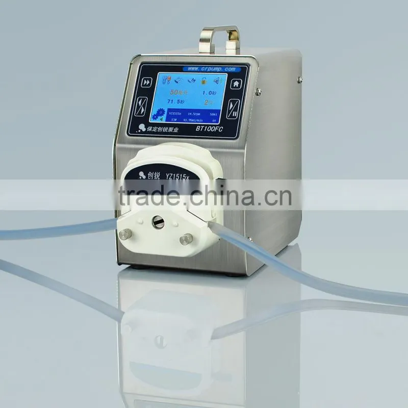 small lab filling peristaltic tube pump