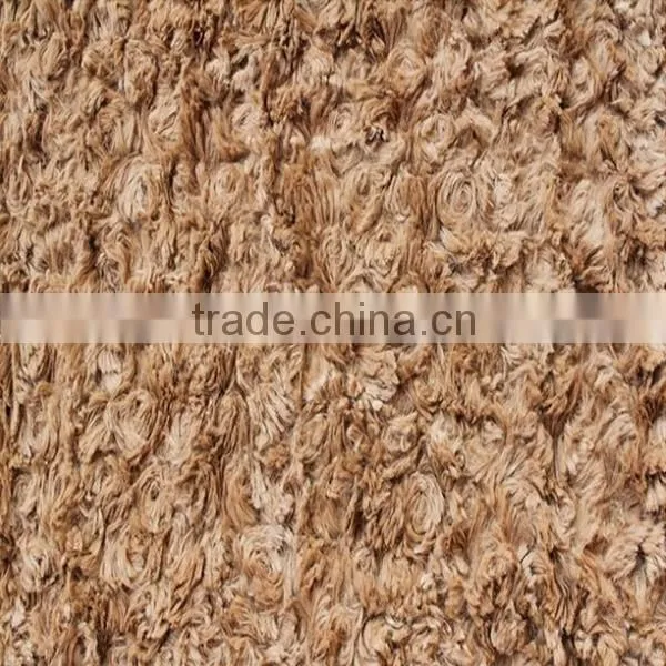 100% polyester plaid fleece fabric
