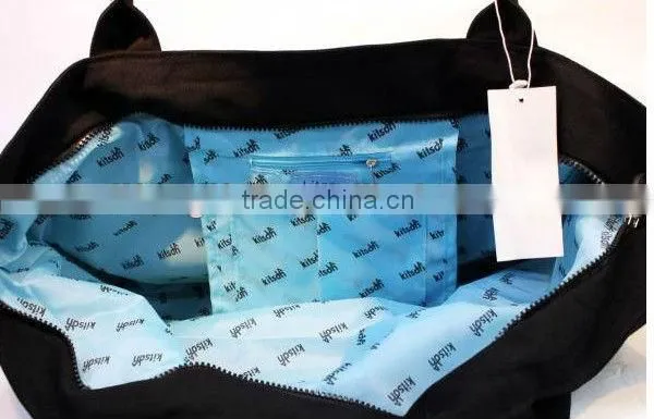 2016 cotton black tote bag
