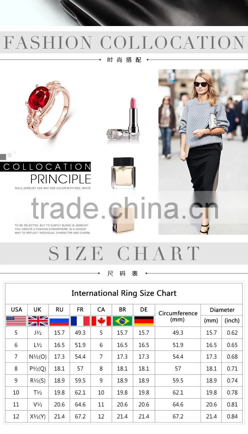 2015 newest Indian big semi-precious red stones moonstone rings