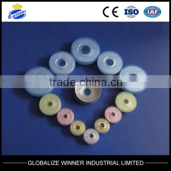 15ml Tubular Clear Injection Vials with aluminum cap with rubber stopper