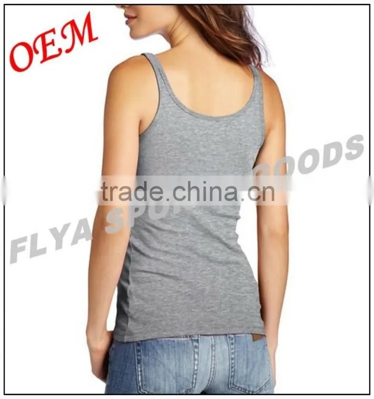 women fashionable wholesale cotton tank top fitness clothing