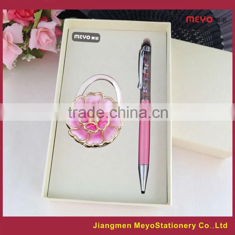 Touch ball pen and decorate bag hanger,2015 Novelty Souvenir Gift