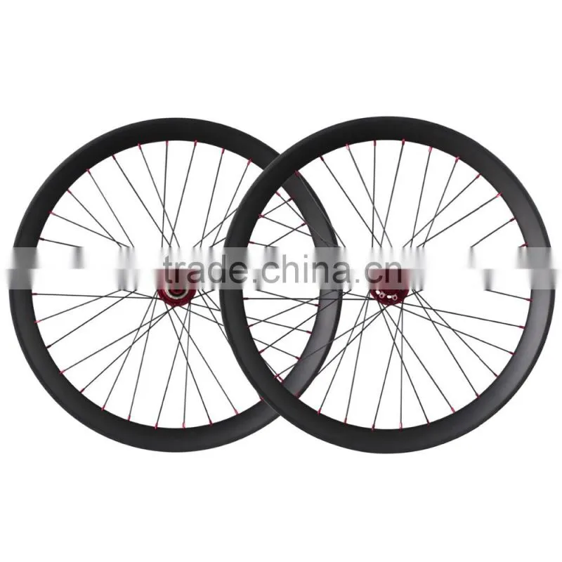2016 carbon fiber fat bike wheels full carbon 26er fatbike wheel snow beach wheelset FW65