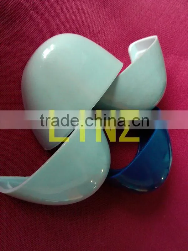 Plastic safety toe caps for rubber boots