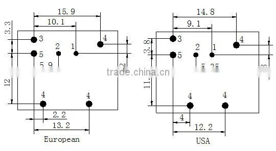 Automotive relays mini PCB relay 6 pin 7pin12V 40A WM656