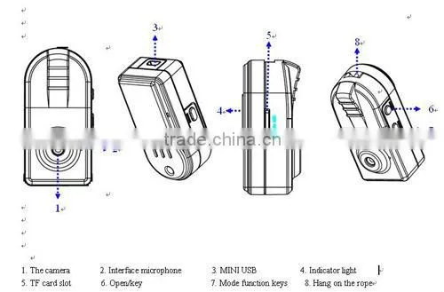 2013 Hot sale 1280 * 720P HD Metal casing camera