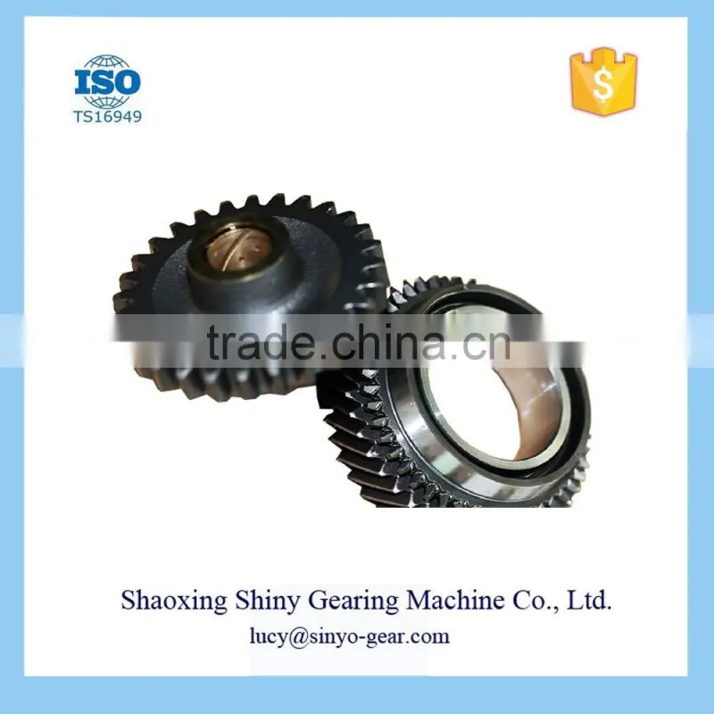 Shiny OEM Cylindrical Spur Gear Metal Gear Precision Parts