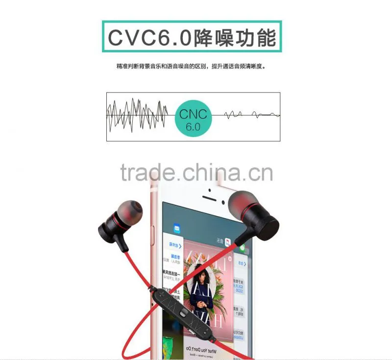 TOTU Bluetooth Wireless Earphone For Mobile Phone Universal 3.5mm Stereo in-ear Headphone Sport Music Earbuds with Mic MT-4872