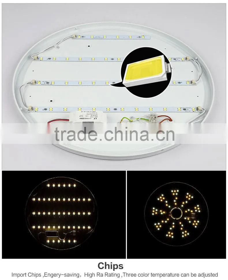 2016 hot sales led flush mount ceiling light small round 5 years gurantee 24 to 48W