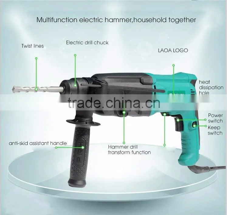 High quality light electric hammer electric impact drill keyless impact drill