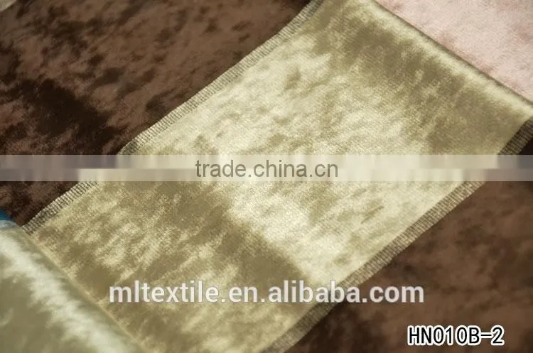 polyester yarn dyed velvet sofa fabric