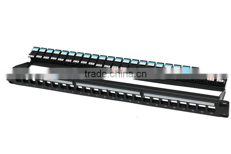 24 Port Utp Label Mark Cat5e Patch Panel Manufacturer