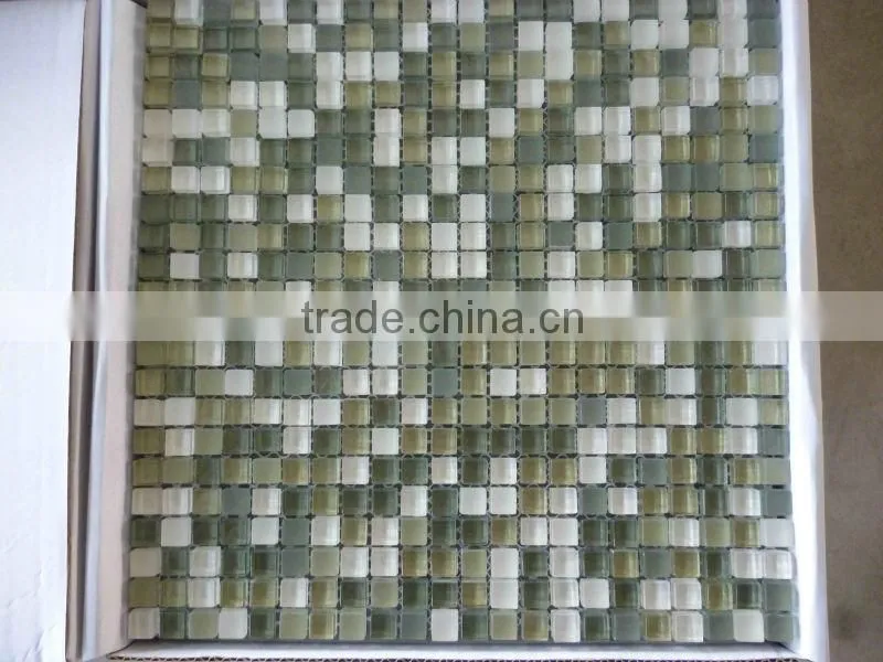 10x10mm mini mosaic crystal glass mosaics