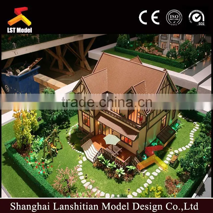 3D maquette architectural villa model