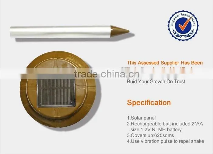 GH-318 Outdoor Lawn Garden Solar Powered Mice Mole Mouse Gopher rodent pest control equipment