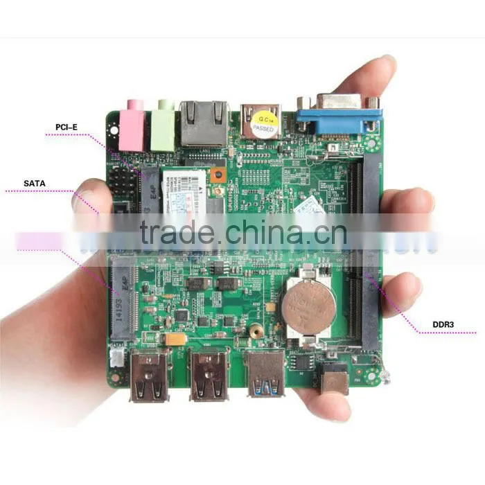 Fanless NUC Bay Trai M Intel Celeron Dual Core N2810 2.0Ghz Mini pc Portable Computer VGA HD MI Dual Display DHL Free Shipping