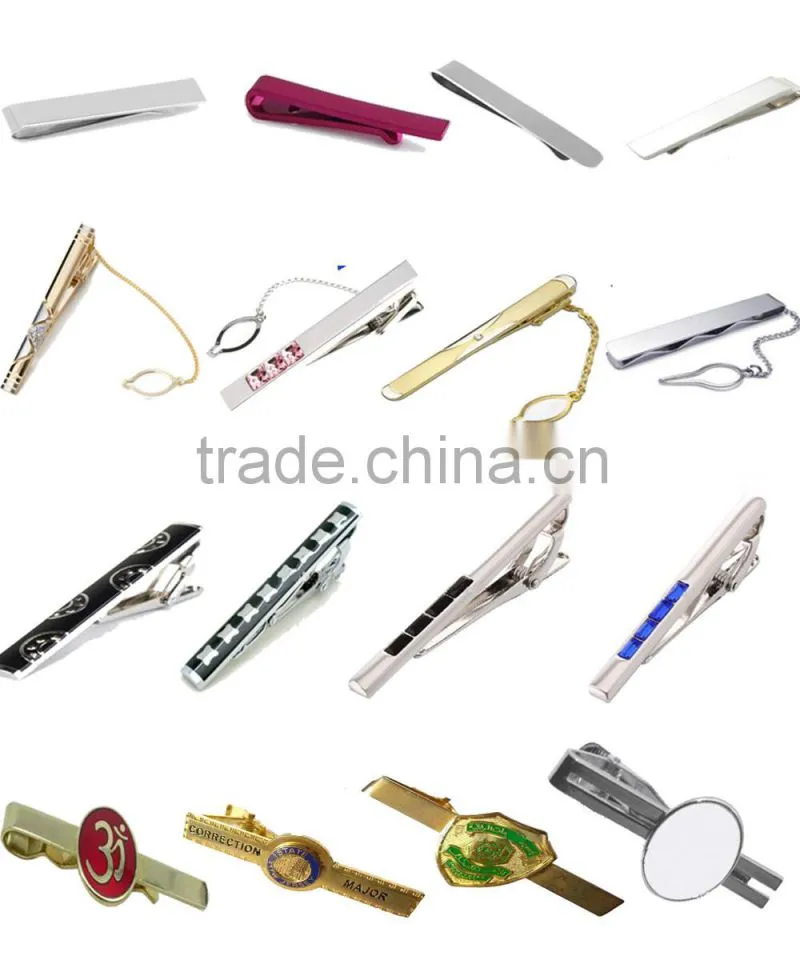 2016 manufacture high quality metal Promotional Tie Clips for gift