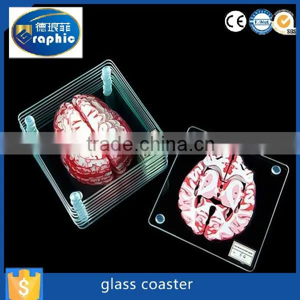 Clear polished edge cut toughened glass panel for sale