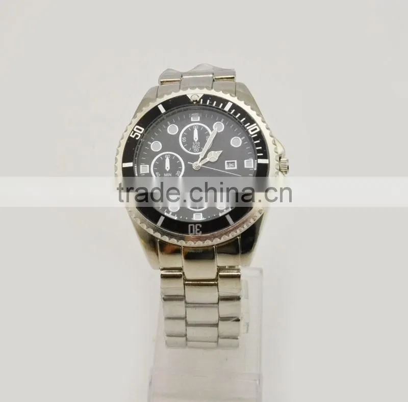 Classic mans business wrist watch calendar quartz watches men