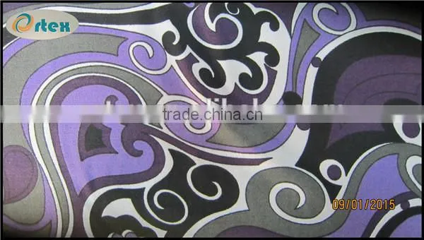 polyester spandex custom digital print fabric