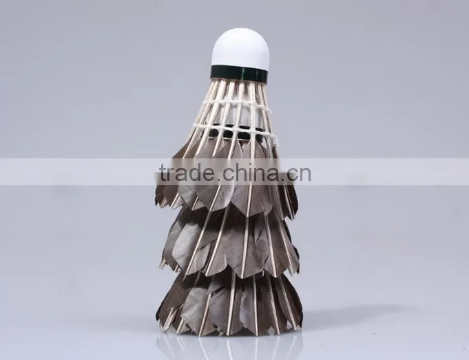 High Quality Black goose feather 12pcs/Barrel Badminton Ball White Teal Feather Sport Game Training Badminton