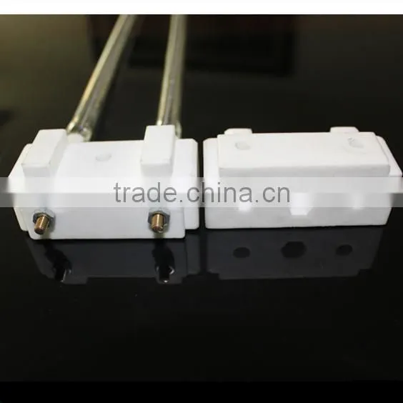 Energy saving Alumina ceramic holder for Infrared Carbon Fiber Quartz Glass Heating Lamp tube
