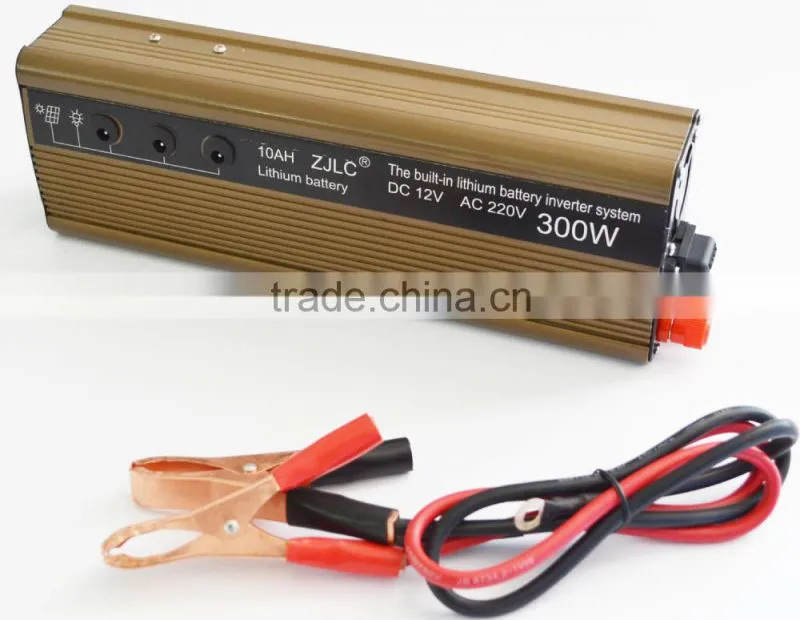 300w solar inverter within 10AH lithium battery