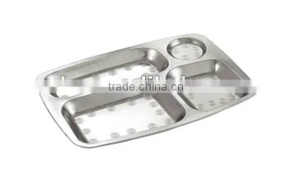 Stainless steel fast food tray mess tray
